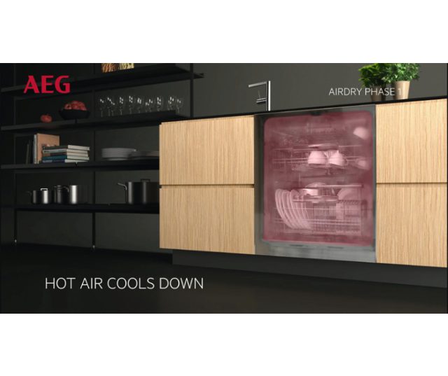 AEG FSE72710P inbouw vaatwasser met besteklade