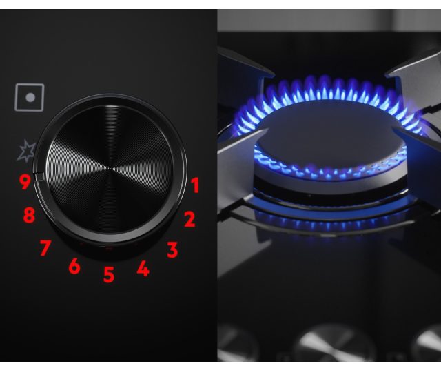 AEG HKB64453NB inbouw gas kookplaat - 4 branders - gas-op-glas