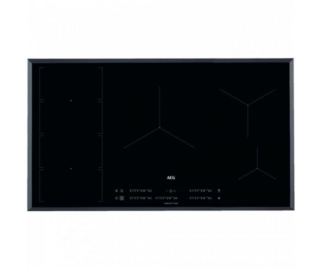 Aeg IKE95474FB inbouw inductie kookplaat met FlexiBridge en Hob2Hood - 90 cm. breed