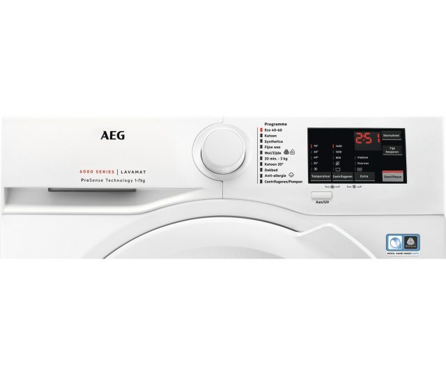 AEG LF627400 wasmachine met 7 kg en energieklasse A