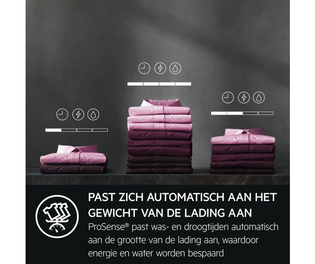 Aeg LWR9706C8 was/droogcombinatie met 10 kg. vulgewicht
