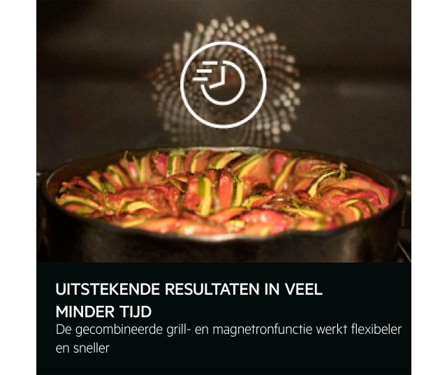 AEG TK8NK72FT inbouw oven met magnetron - mat zwart
