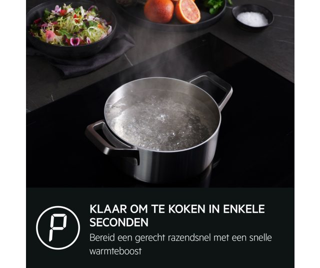 AEG TO64IB0BFB inbouw kookplaat met SenseBoil en Bridge functie