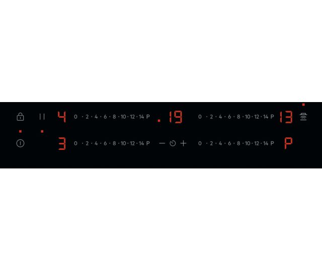 AEG TO84IA0FXB inbouw kookplaat - 80 cm. - rvs stootrand