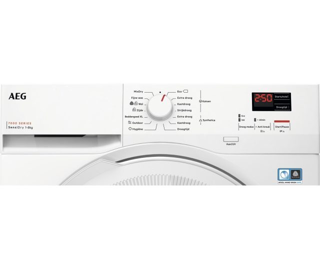 AEG TR718A2B warmtepomp droger - wit - SensiDry