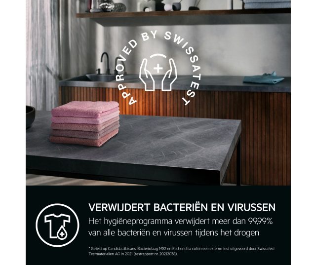 Aeg TR86KASSEL zuinige warmtepomp droger met energieklasse B label