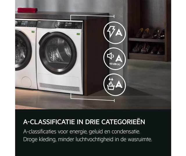 Aeg TR97MUNCHEN super zuinige warmtepomp droger met energieklasse A