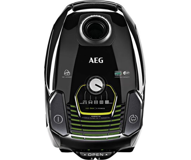 AEG VX7-2-ECO stofzuiger met zak, actieradius 12m, 70 db, 3,5l inhoud, met parketborstel