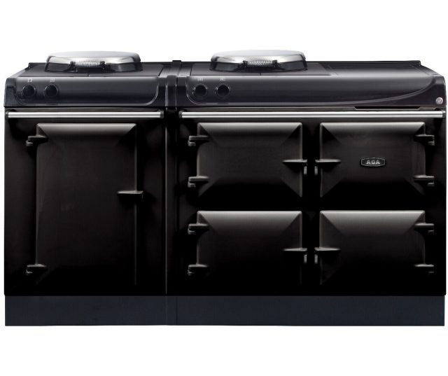 Vrijstaand AGA ER3 160 5-deurs fornuis met gietijzeren ovens en 2-zone inductiekookplaat