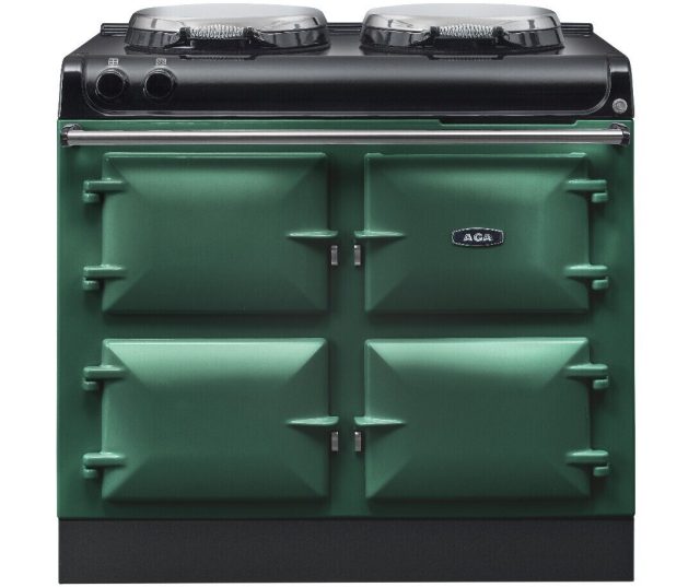 AGA R3 4-oven fornuis in kleur British Racing Green met vier ovens