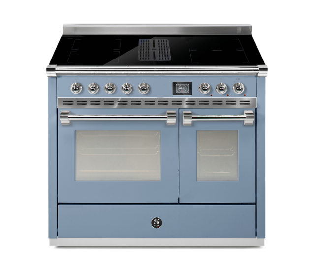STEEL fornuis inductie Mistral Ascot AQ10SF-4FIKW celeste