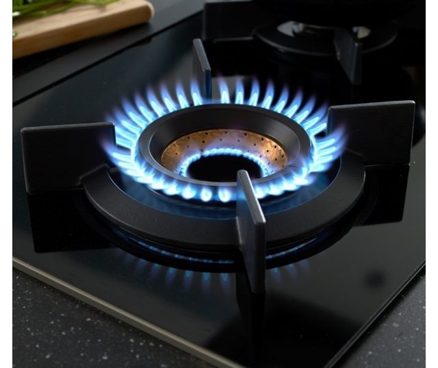 Fusion volcano wokbrander bij de Atag kookplaat HG8472MBA