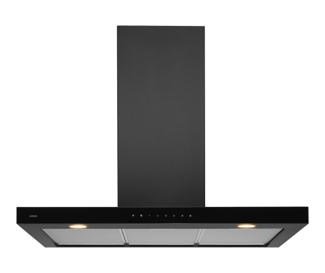 Atag WS90292IM wand afzuigkap - zwart - 90 cm. breed