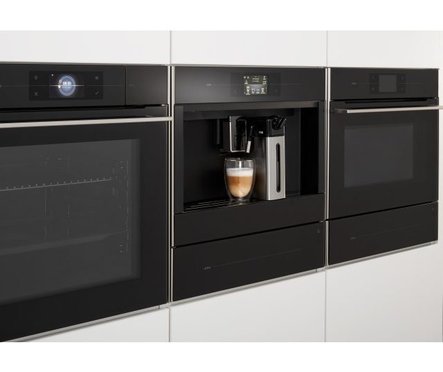 Fraai is de combinatie van deze koffiemachine met de andere apparaten uit de Magna lijn