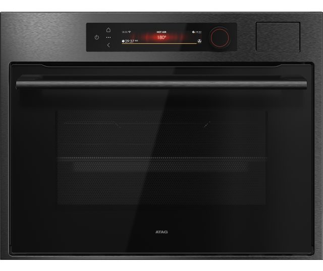 Atag CSX8412D inbouw combi-stoomoven met magnetron - blacksteel