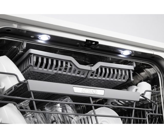 Atag DW8114XT verhoogde inbouw vaatwasser - hoog model XXL - besteklade