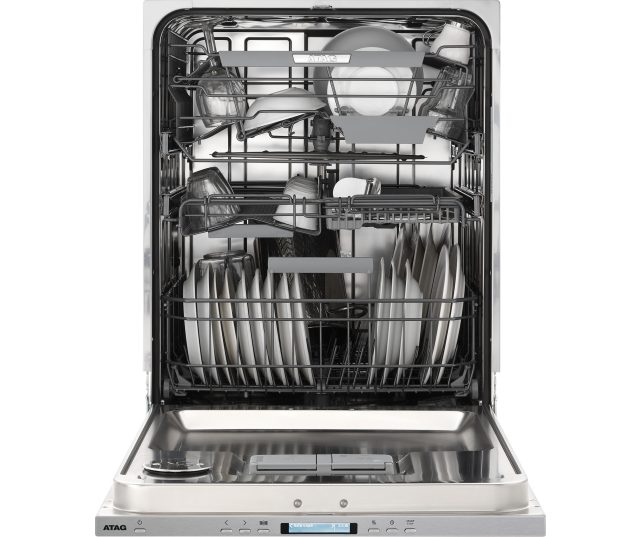 Atag DW8114XT verhoogde inbouw vaatwasser - hoog model XXL - besteklade