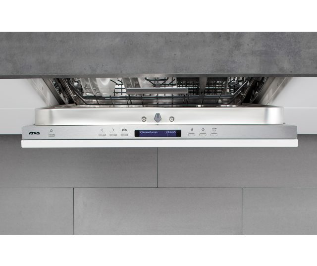 Atag DW8114XT verhoogde inbouw vaatwasser - hoog model XXL - besteklade