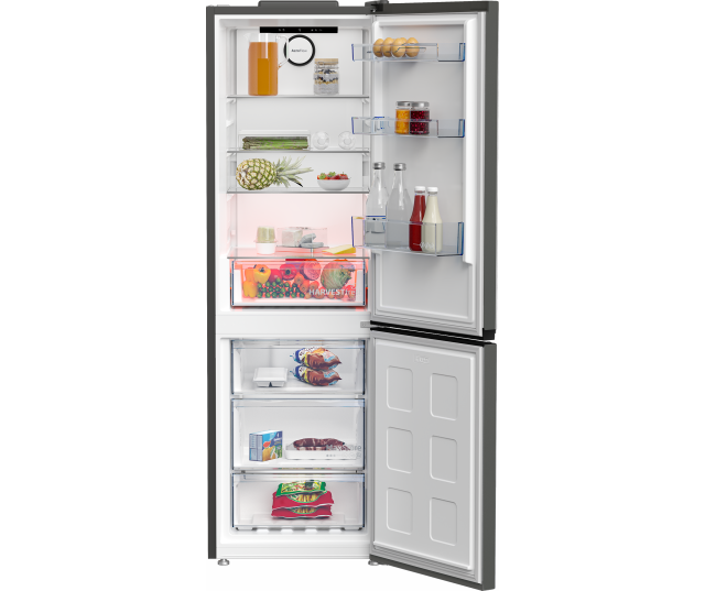 Beko B5RCNA366HG koelkast met 106L diepvries en No-frost systeem