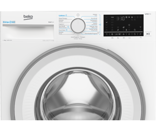 Beko B5WM694108W2 wasmachine met energielabel A en laag verbruik