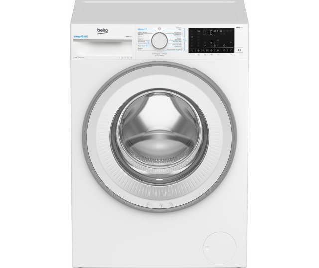 Beko B5WM694108W2 vrijstaande wasmachine 9 kg 1400 toeren in witte uitvoering