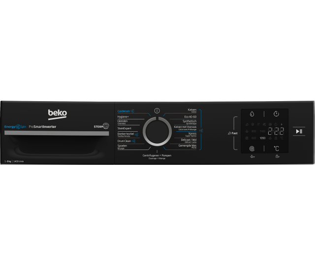 Beko BM3WFT3841B vrijstaand wasmachine - wit