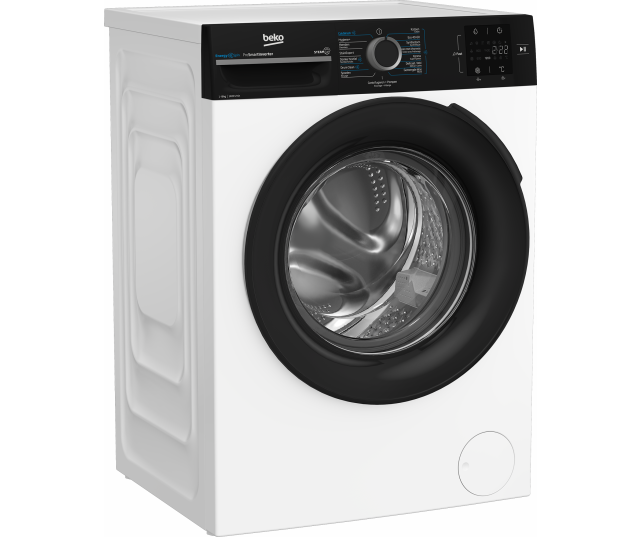 Beko BM3WFT3841B vrijstaand wasmachine - wit