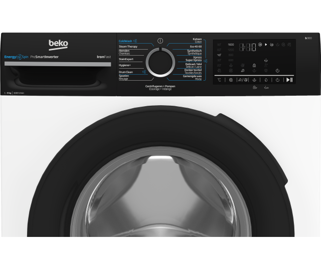Beko BM3WFU4861B wasmachine met SteamCare - wit