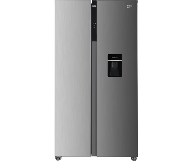 Beko GNO5322WDXPN vrijstaand side-by-side koelkast - roestvrijstaal