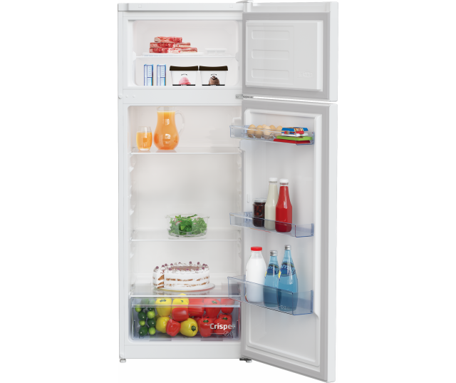 Interieur van Beko RDSA240K45W2 koelkast – met groentelade en veiligheidsglas