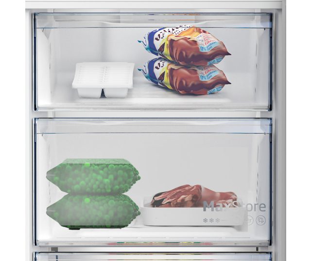 No-Frost vriesgedeelte van Beko B5RCNA345HG2 voorkomt ijsvorming