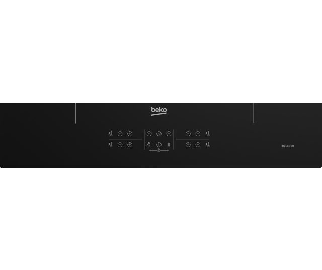 De bediening van de Beko HII64200SMT kookplaat met tiptoetsen