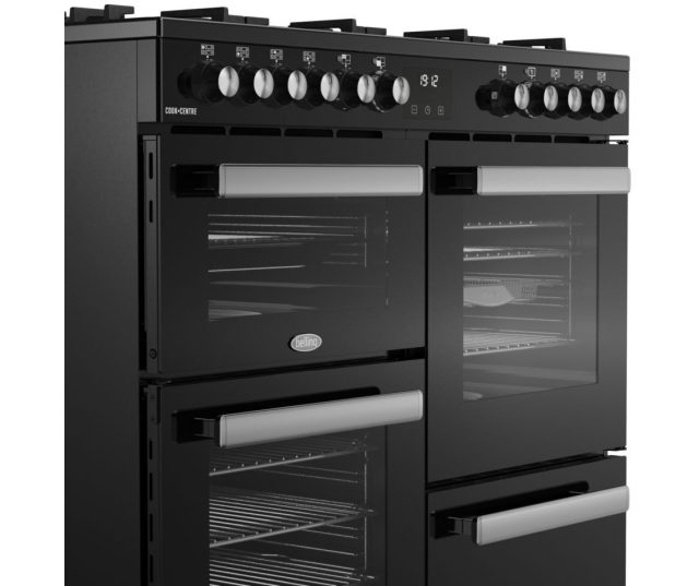 Design fornuis Belling COOKCENTRE 100 DF BLK 100 cm breed met digitale timer