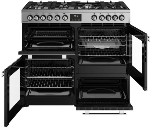Belling fornuis COOKCENTRE 100 DF STA voor intensief thuisgebruik met 3 ovens