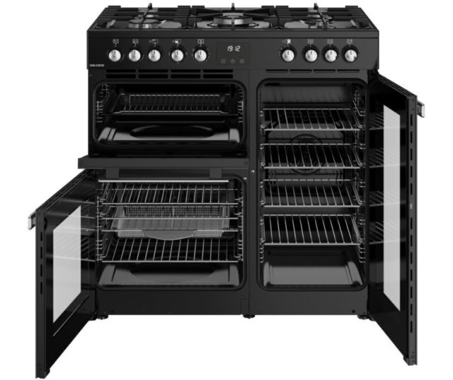 Binnenkant oven met Easy Clean emaille Belling COOKCENTRE 90DF BLK