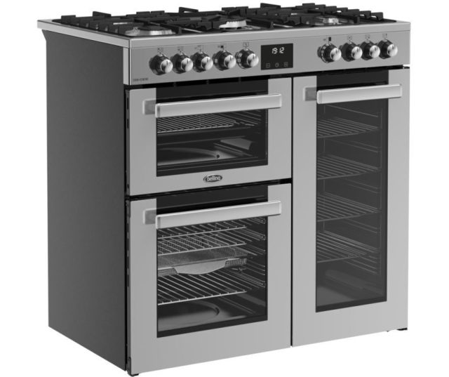 Belling COOKCENTRE 90DF STA met energiezuinige ovens en groot kookoppervlak