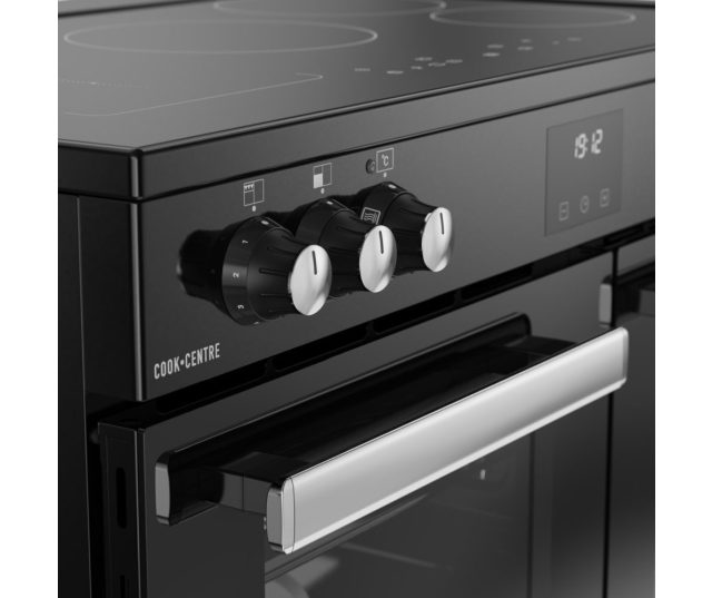 Bedieningspaneel Belling COOKCENTRE 90Ei BLK met touchscreen timer en draaiknoppen