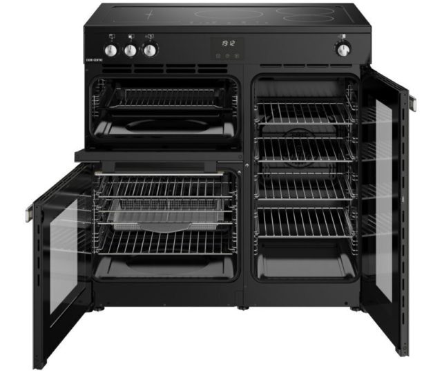 Ovenverlichting en uitneembare ovendeur Belling COOKCENTRE 90Ei BLK fornuis