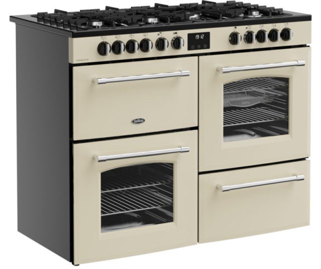 Belling FARMHOUSE 100DF CRM crème kleur met chroomaccenten