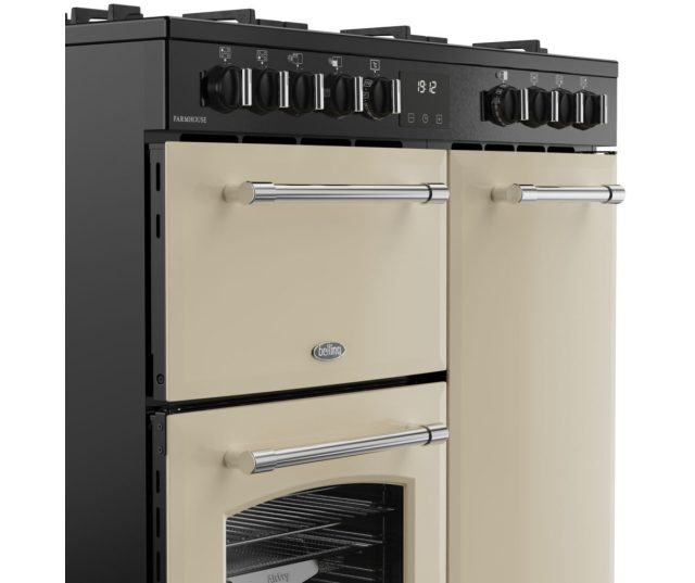 Belling fornuis met aparte elektrische grill linksboven voor flexibel koken