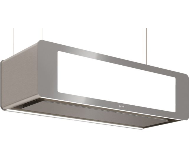 BERBEL afzuigkap eiland BIH 115 SKC ZILVER METALIC