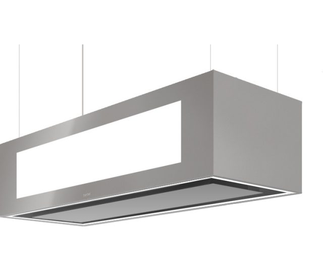 BERBEL afzuigkap eiland BIH 115 SKE-L ZILVER METALIC