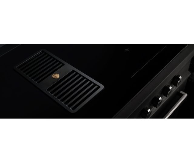 Bertazzoni PROCH94I1EGIT Air-Tec inductie fornuis met afzuiging (kookveldafzuiging) - geel