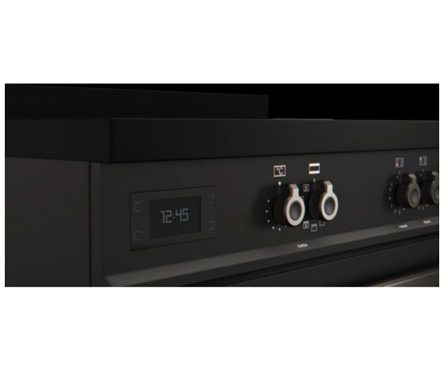 Bertazzoni PROCH94I1EGIT Air-Tec inductie fornuis met afzuiging (kookveldafzuiging) - geel