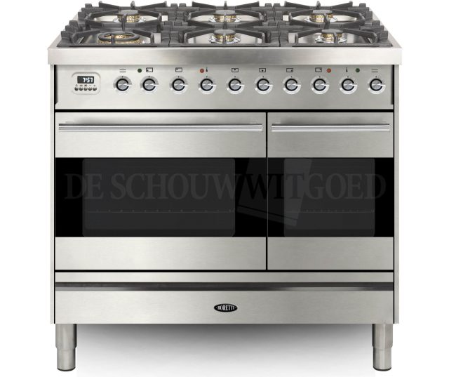 Boretti VPS946IXG fornuis gasoven roestvrijstaal