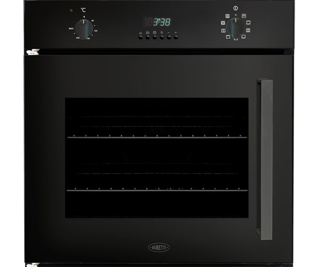 Boretti BPMDN60ZWL inbouw oven met draaideur - zwart