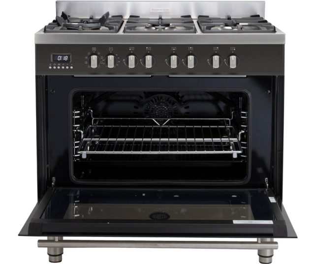 Boretti MFBG901AN/2 - gas fornuis antraciet - Milano