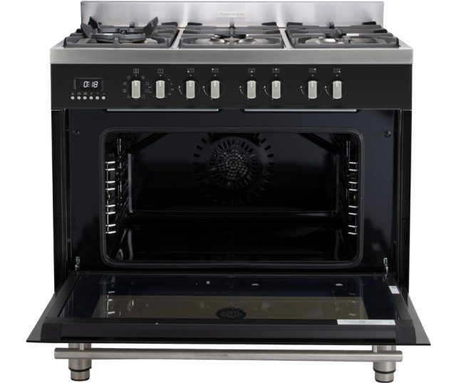 De MFBG901ZW/2 heeft een multifunctionele oven voorzien van telescopische geleiders