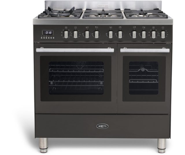 Boretti MFBG902AN/2 fornuis met dubbele oven - Milano