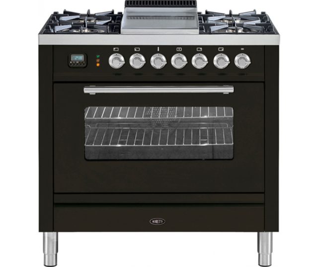 Boretti VFP93ANDF antraciet fornuis